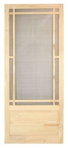 Contemporary wooden screendoor