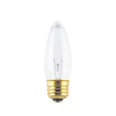 Ampoule incandescente, B11, chandelier, blanc doux, 40 W, 2/pqt