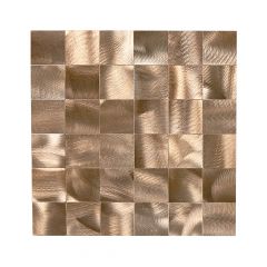Adhesive Mosaic Tile - 4 mm - 1.01 sq. ft. - Stainless Steel - Champagne