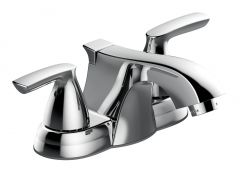 Columbia Bathroom Sink Faucet - 2 Handles - Polished Chrome - 4" Centerset