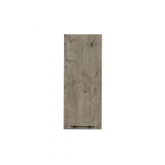 Medicine Cabinet - Malea - Silver Wood - 1 Door - Melamine - 12" x 30"