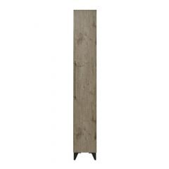 Linen Cabinet on Legs - Malea - 1 Door - Melamine - Silver Wood