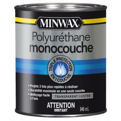 MINWAX One Coat Polyurethane Finish - 946 ml