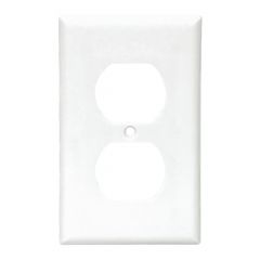 Dublex receptacle wallplate
