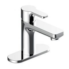 Torréo Modern Bathroom Sink Faucet - 1 Handle - Polished Chrome - 4" Centerset