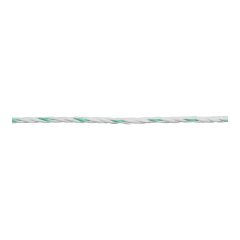 Premium Line Electribal Fence Rope - White/green - 400 kg - 200 m