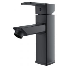 Kuna Bathroom Sink Faucet - 1 Lever - Matte Black - 4" Centerset