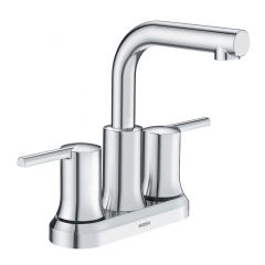 Arlys Bathroom Sink Faucet - 2 Handles - Polished Chrome - 4" Centerset