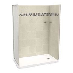 Shower Back Wall - Utile - 60" × 80" - Composite - Sahara