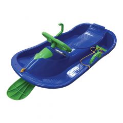 Skiing board with steering wheel for children
