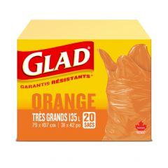 Glad orange bags