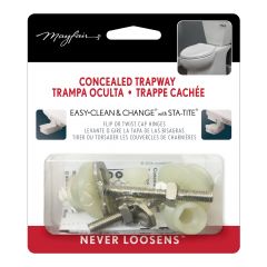 Concealed trapway hinge kit