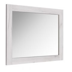 Miroir, Eco, 25 1/2" × 29 1/2", mélamine, blanc vieilli