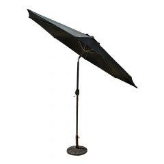 Tilting Aluminum Umbrella - 9' - Black