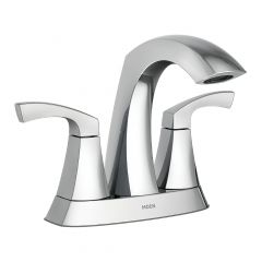 Lindor Bathroom Sink Faucet - 2 Handles - Polished Chrome - 4" Centerset