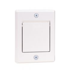 Outside air outlet for central vacuum, white