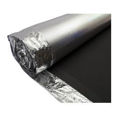 Membrane de plancher, EVA, 3 mm, 200 pi², aluminium, noir