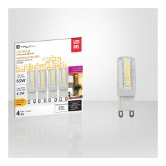 LED Lightbulb - Warm White - G9 - 4.5 W - 4/Pack