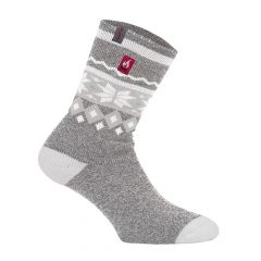 Thermal Socks for Women - White/Grey