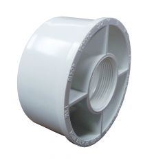 Adaptateur réduit en PVC/BNQ, blanc, 4" x 1 1/2"
