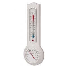 Thermometer with humidiguide