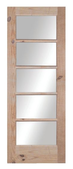 Porte française à 5 panneaux, 1 3/8" x 32" x 80"