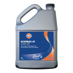 Huile synthétique à moto 4-temps Syntrac 4T 10W50 - 4 l