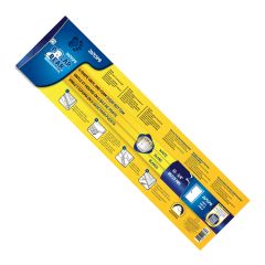 Bas de porte en vinyle blanc et mousse en U avec ailettes en vinyle, 33 3/4"