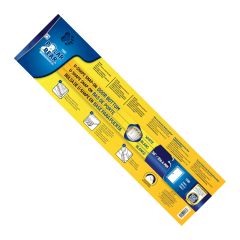 Coupe-froid à fixation instantanée en U pour bas de porte avec ailettes en vinyle, blanc, 36"