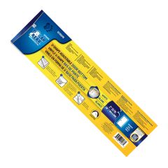 Coupe-froid ajustable en vinyle blanc en U pour porte avec insertion en vinyle, 36"