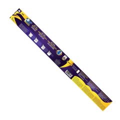 Coupe-froid en vinyle pour porte avec insertion en poly-mousse et cache-vis, blanc, 2 x 82" + 36"