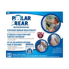 Ensemble de pellicule isolante pour 4 fenêtres, 0.6mm x 64" x 168"