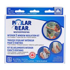 Ensemble de pellicule isolante pour 5 fenêtres, 0.6mm x 64" x 210"