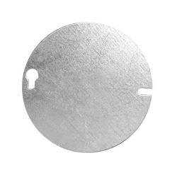 Couvercle rond plat 4"-DIA