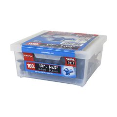 Vis à béton, tête hexagonale, 100/pqt, 1/4" x 1 3/4"