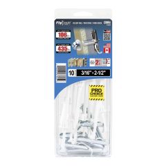 Ancrages pour murs creux FLIPTOGGLE 3/16" x 2 1/2" (+ Boulons) (10)