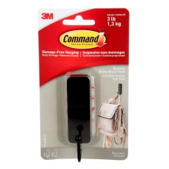 Command Medium Hook - Matte Black