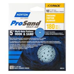 Disques abrasifs Norton ProSand "Multi-Air Cyclonic,  5'", Grain 180, 10/pqt