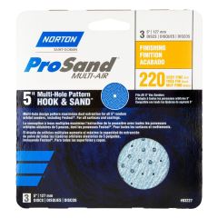 Disques abrasifs Norton ProSand "Multi-Air Cyclonic,  5'", Grain 220, 3/pqt