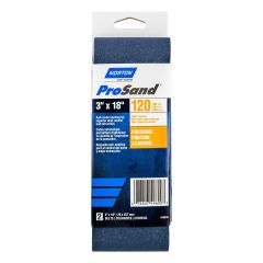Courroies abrasives ProSand, 3" x 18", Grain 120, 2/pqt