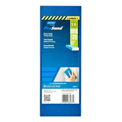 Éponge de ponçage Norton ProSand, Très grande, 9" x 3 5/16" x 1", Gr. 120, 3/pqt