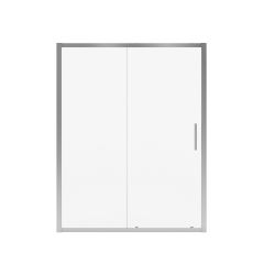 Porte de douche coulissante, Connect, 57"-58,5" x 72", verre clair, chrome