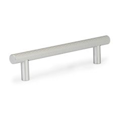 Poignée contemporaine en métal, 128 mm, aluminium
