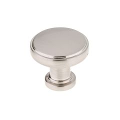Bouton moderne à la surface lisse, nickel brossé