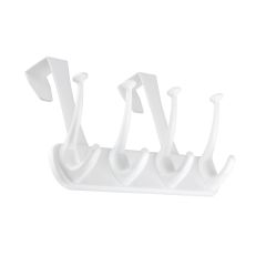 Utility Over-the-Door Hook - 4 Hooks - White