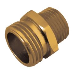 1/2" Brass Coloured Aluminum Male Hose Connector