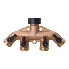 Metal 4-way Hose Valve