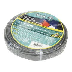 Corde à linge en PVC, bleu, 1/8" x 100'