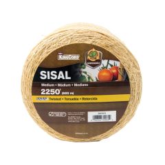 Corde en sisal torsadée, naturel, moyen x 2 250'