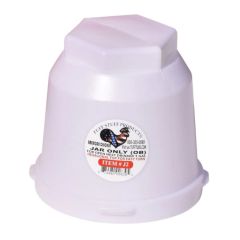Plastic Hexagonal Jar - White - 1 gal